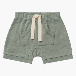 Rylee + Cru Front Baby Boys Pouch Short - Aqua 6-12 months